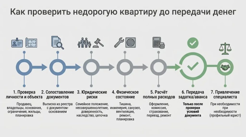 Как проверить недорогую квартиру до передачи денег